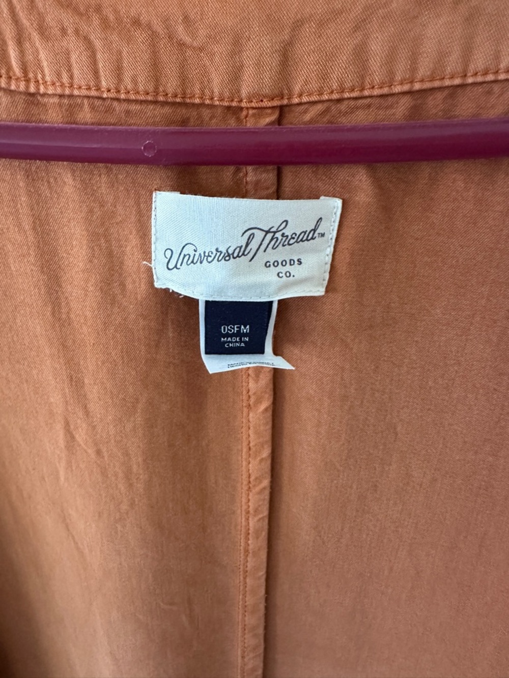 Universal Thread Rust Orange Lightweight Duster - Picture 4 of 5